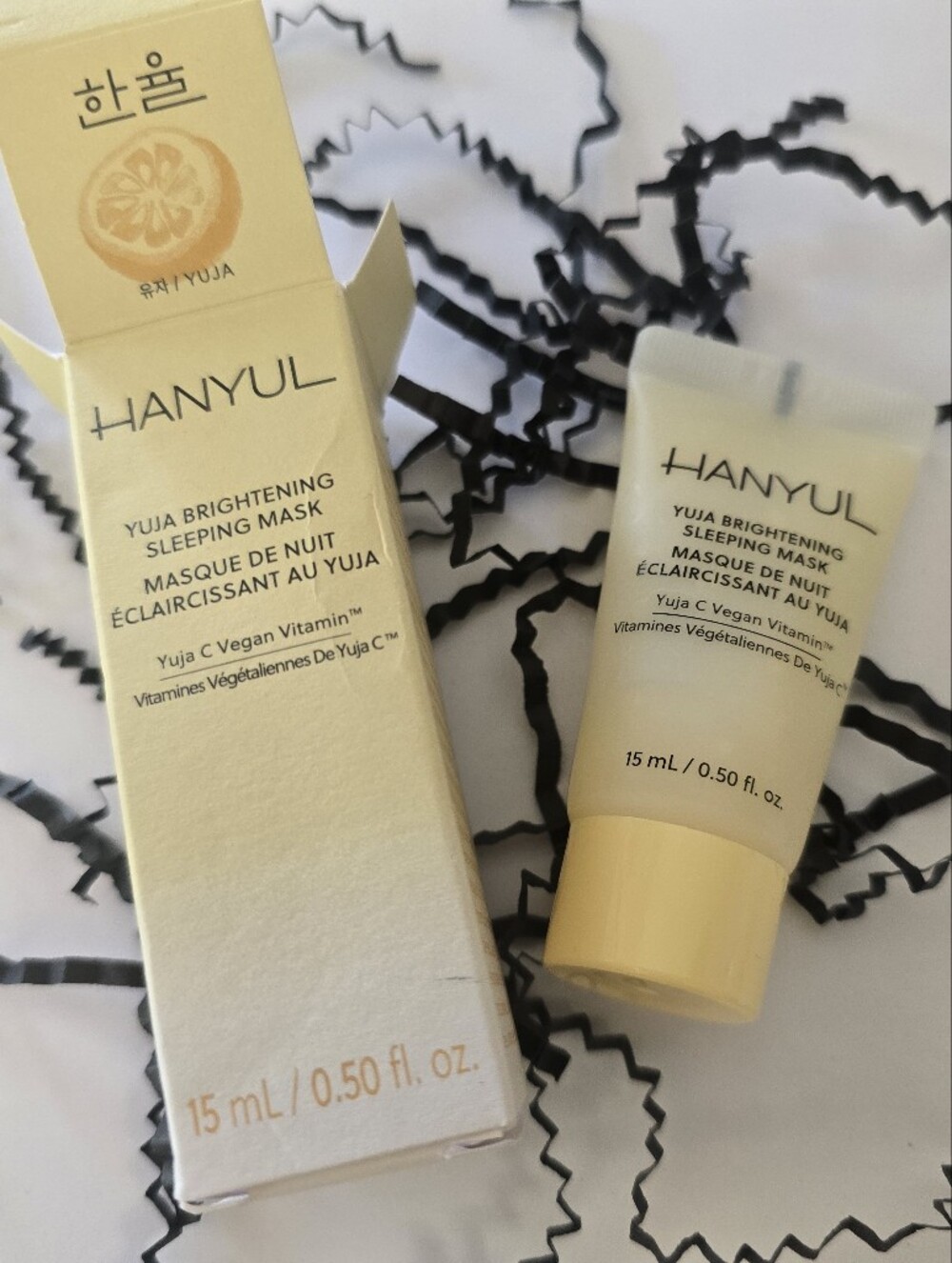HANYUL Yuja Brightening Sleeping Mask Mini 15mL Korean Skincare